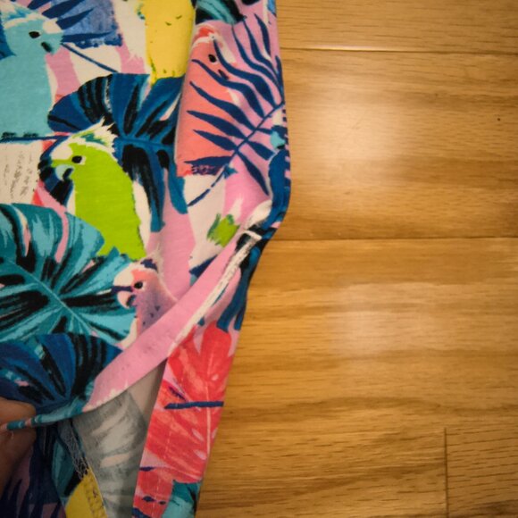 Colorful Parrot Print Kids Dress - Picture 6 of 7